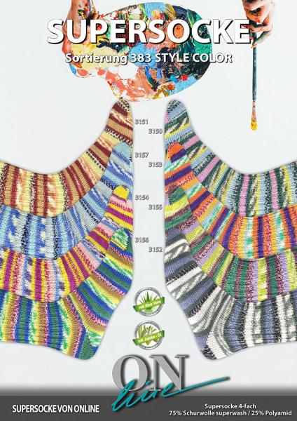 ONline Supersocke 4-fach Sortierung 383 Style Color
